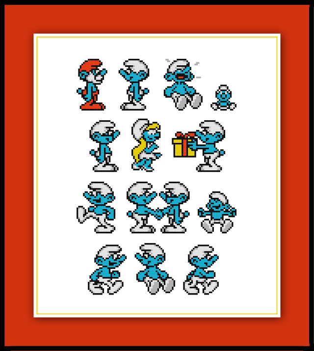Smurfs Math Patterns Perler Bead Pattern Smurfs Smurf Kandi Pad | Kandi Patterns, Fuse