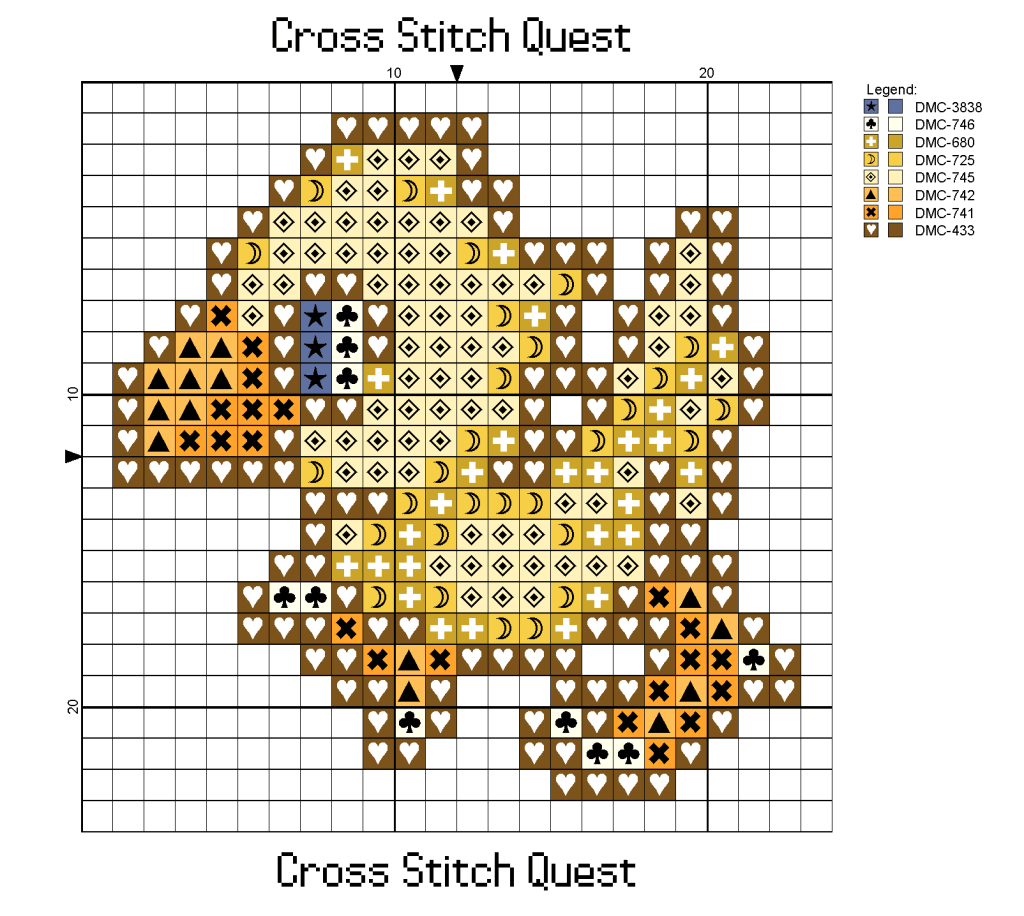 Free Chocobo Cross Stitch Pattern Final Fantasy – Cross Stitch Quest