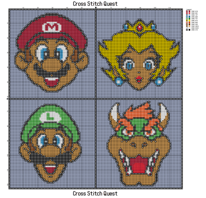 Mario Cast Pattern_Page_1