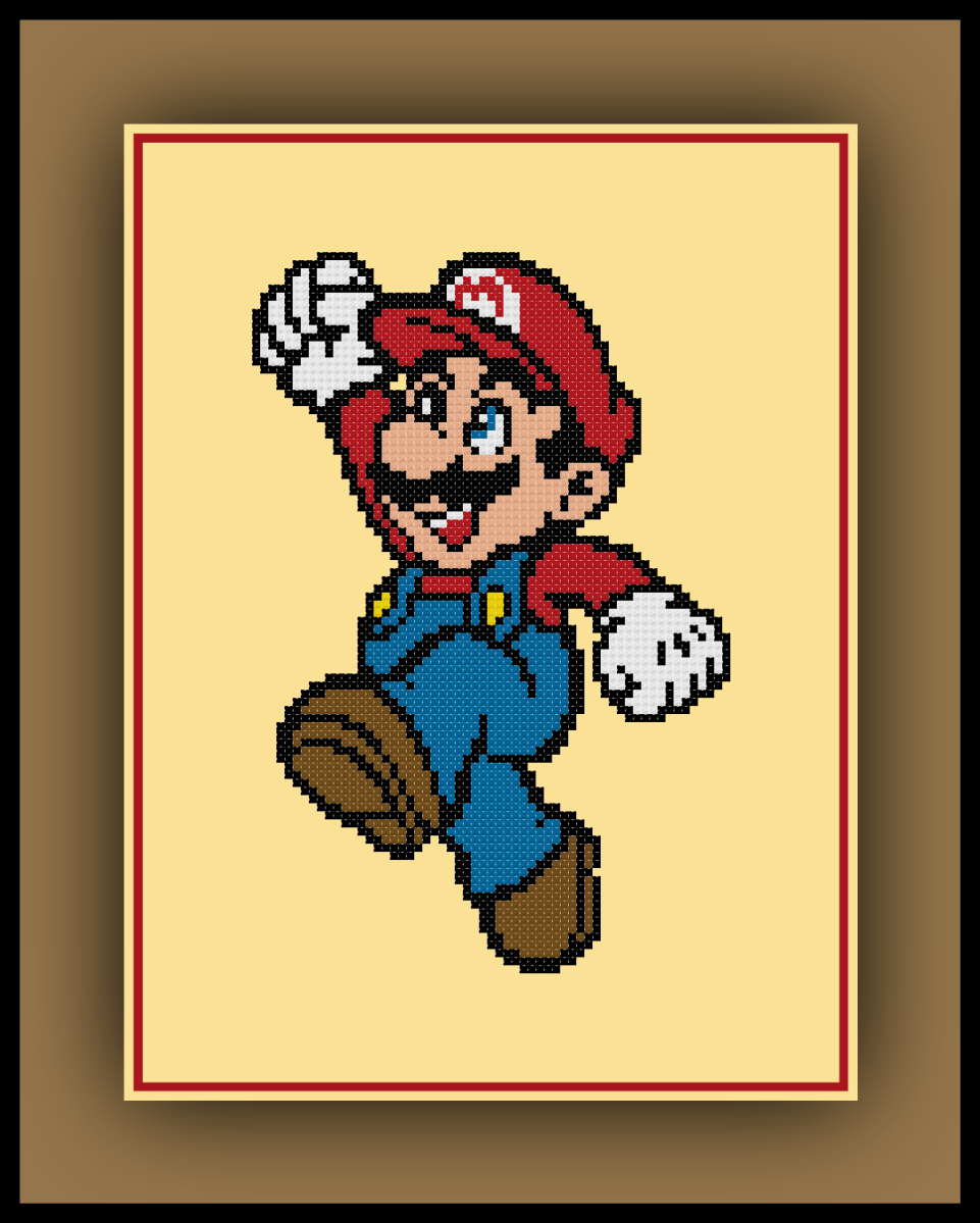 Free Mario Cross Stitch Pattern Super Mario Bros Cross Stitch Quest