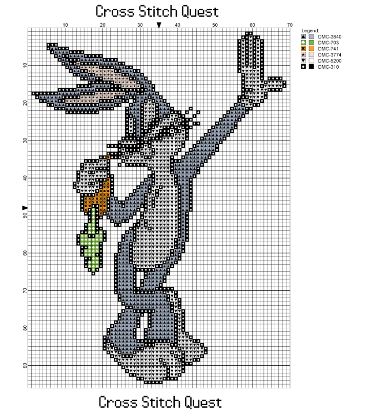 Bugs Bunny Carrot Pattern_Page_1