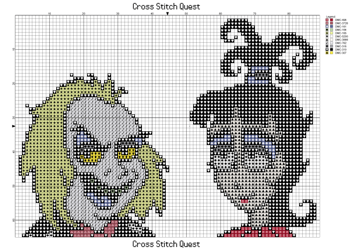 Beetlejuice and Lydia Pattern_Page_1