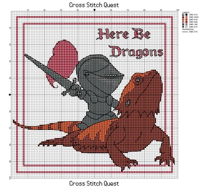 Here Be Dragons Pattern_Page_1