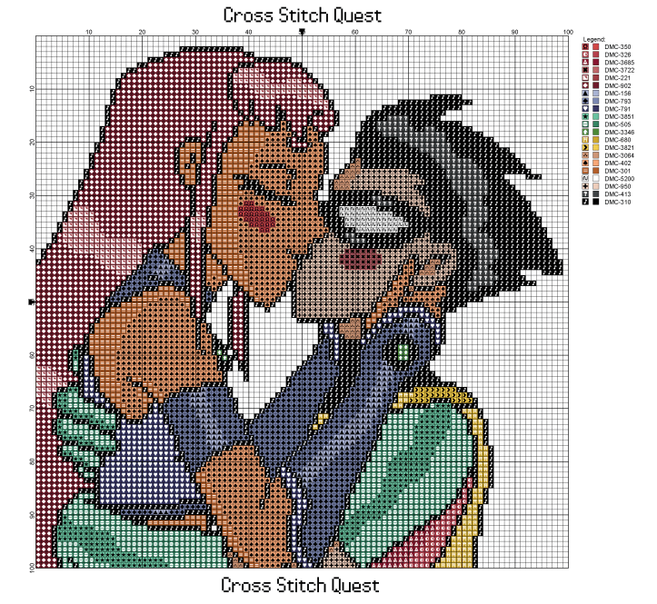 Starfire and Robin Pattern_Page_1